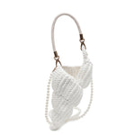 Load image into Gallery viewer, Handwoven Shell Beach Crossbody Bag Crochet Tote N6F084