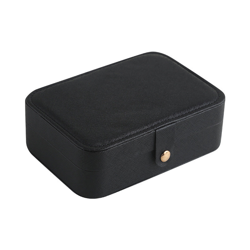 Leather Flip Top Jewelry Organizer Multi Compartment  S5P395