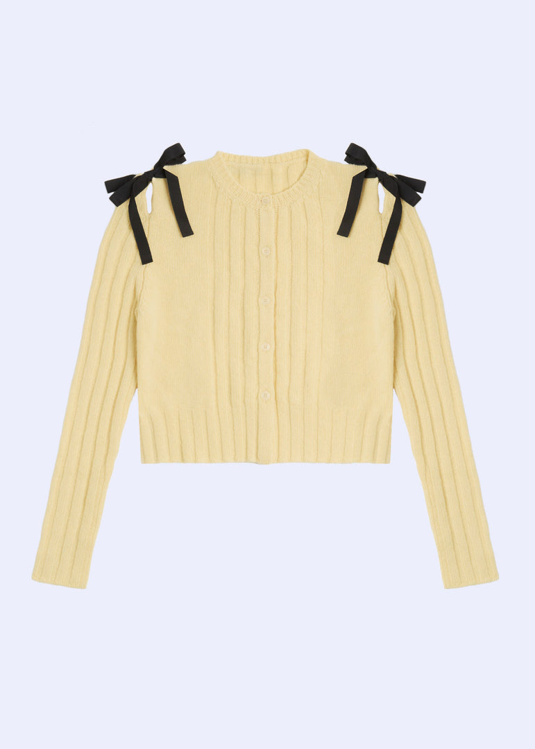 Cable Tie Cardigan Lightweight Red Yellow Gray N5Z872