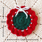 Load image into Gallery viewer, Christmas Hand Knitted Yarn Coaster and Trivet N6K288