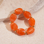 Load image into Gallery viewer, Acrylic Irregular Oval Bracelet Statement Artistic N6F080