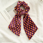 Load image into Gallery viewer, Halloween Velvet Streamer Scrunchie Ponytail Holder N6H203