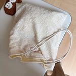 Load image into Gallery viewer, Vintage Cotton Lace Shoulder Bag Canvas Leopard N6F170