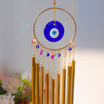 Load image into Gallery viewer, Boho Evil Eye 9-Tube Wind Chime Garden Hanging Decor N6F303