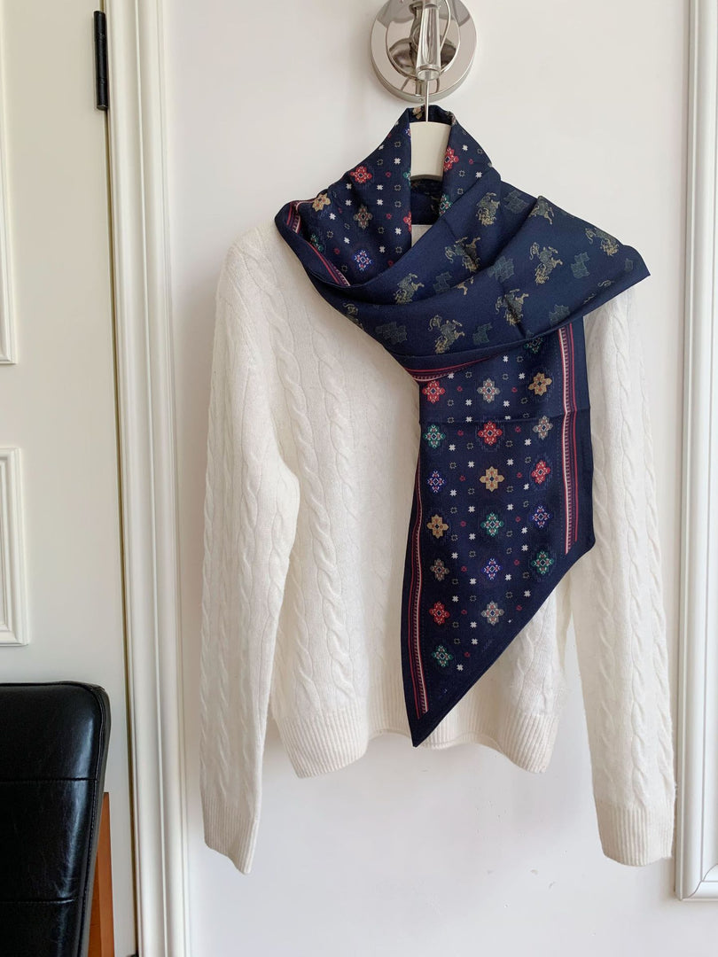 Women's Cotton Linen Printed Scarf Shawl N6J144