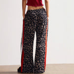 Load image into Gallery viewer, Leopard Wide Pants MidWeight Black N5A158
