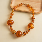 Load image into Gallery viewer, Womens Vintage Marbled Oval Acrylic Beaded Necklace N6K183