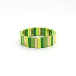 Load image into Gallery viewer, Vitreous Tile Bangle Zinc Alloy Saturation Gradient S5P264