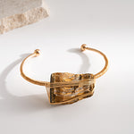Load image into Gallery viewer, Vintage Natural Crystal Wire Wrap Bangle N6F282