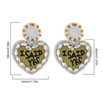Load image into Gallery viewer, Hand Woven Glass Seed Bead Dangle Earrings S5P217