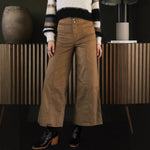 Load image into Gallery viewer, Cargo Wide Leg Pants Women Brown N5A094