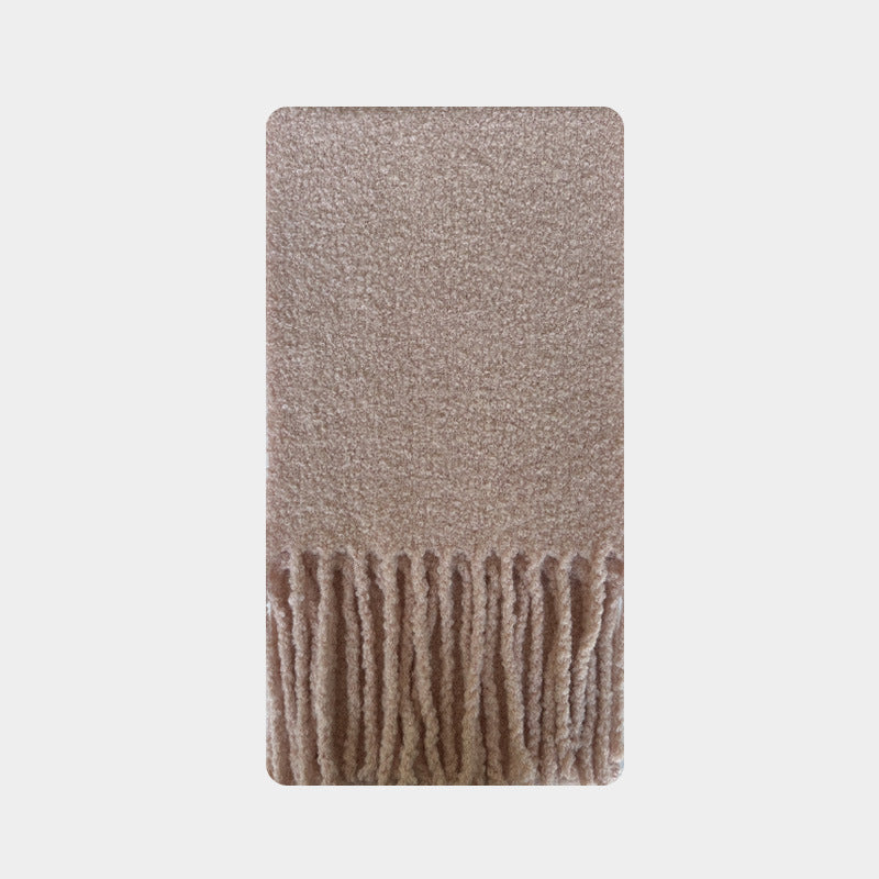 Heavyweight Wool Blend Textured Scarf  M5A136