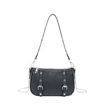Load image into Gallery viewer, Boston Hobo Bag with Rivet and Chain Women N6C035