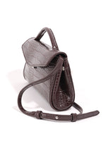 Load image into Gallery viewer, Brown Crocodile Grain Baguette Bag Women N6C033