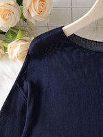 Load image into Gallery viewer, Round Neck Loose Fit Sweet Sweater Women N6D140