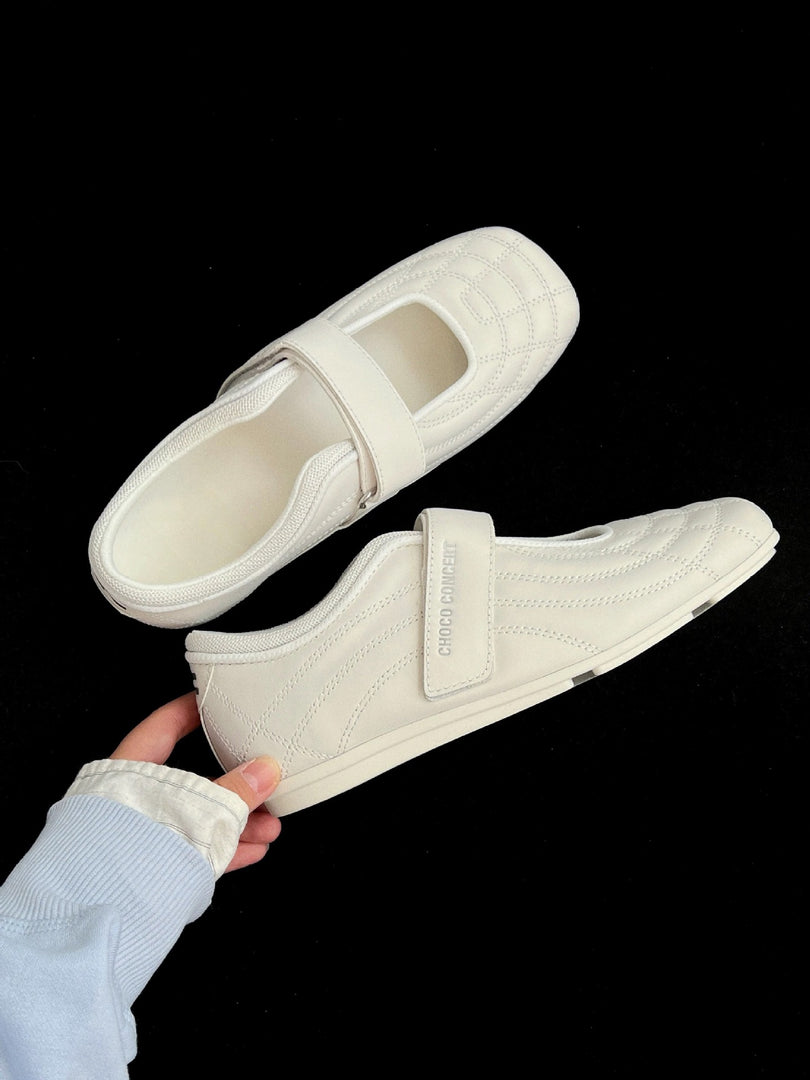 Hook & Loop Ballet Mary Jane Flats Women N6C145