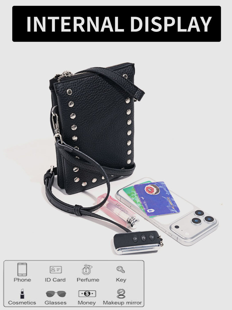 Rivet Mini Crossbody Phone Bag Women N6C030