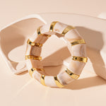 Load image into Gallery viewer, Acrylic Cuff Electroplated Retro Open Cuff Heft S5P072
