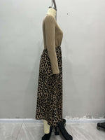 Load image into Gallery viewer, Crisscross VNeck Draping Long Sleeve Dress N6C206