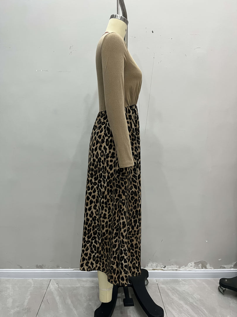 Crisscross VNeck Draping Long Sleeve Dress N6C206