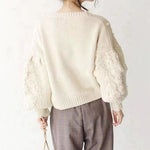 Load image into Gallery viewer, Daisy Crew Knit Mid Weight Off White N5Z682
