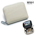 Load image into Gallery viewer, RFID Accordion Card Holder with Zip Coin Purse  N6D019