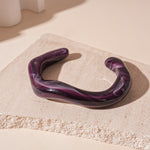 Load image into Gallery viewer, Freeform Marbled Bangle Acrylic Multi-Tone Circular  S5P071