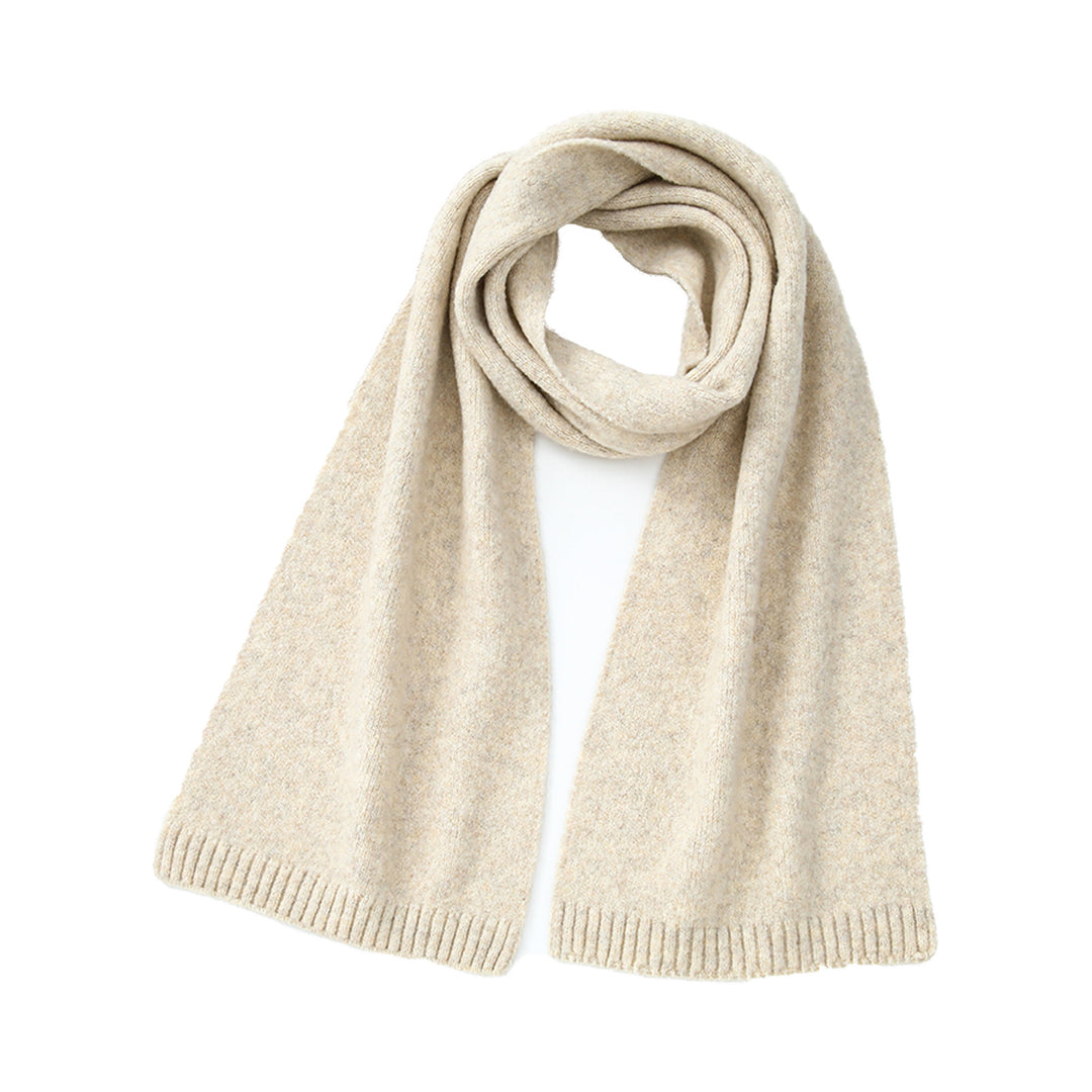 Wool Blend Solid Knit Scarf  M5A252
