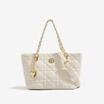 Load image into Gallery viewer, Diamond Quilted Chain Tote Bag PU Polyester S5P314