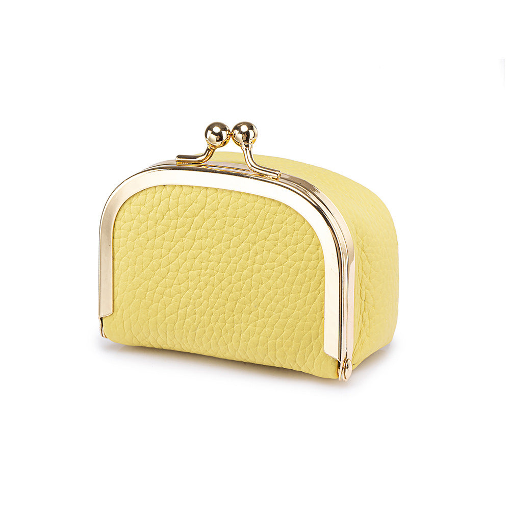 Women's Top-Grain Leather Mini Coin Purse N6J229