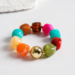 Load image into Gallery viewer, Oversized Acrylic Ombre Geometric Bracelet Vintage N6H061