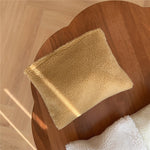 Load image into Gallery viewer, Solid Color Plush Cosmetic Organizer Canvas Lining S5P355