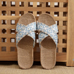 Load image into Gallery viewer, Breathable Anti-Slip Linen Slippers Women Summer N6C231