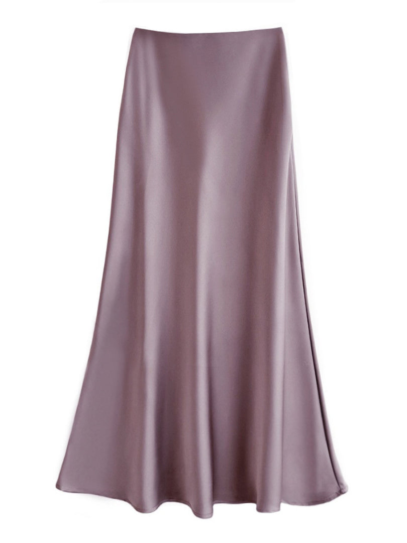 Womens Satin Mermaid Skirt N5Z021