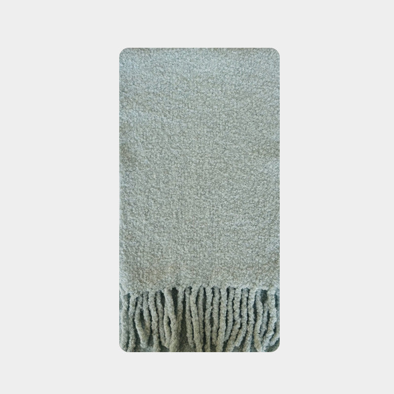 Heavyweight Wool Blend Textured Scarf  M5A136