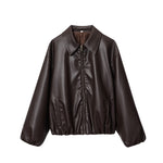 Load image into Gallery viewer, Fashion Faux Leather Jacket Women Multiple Colors N5A409