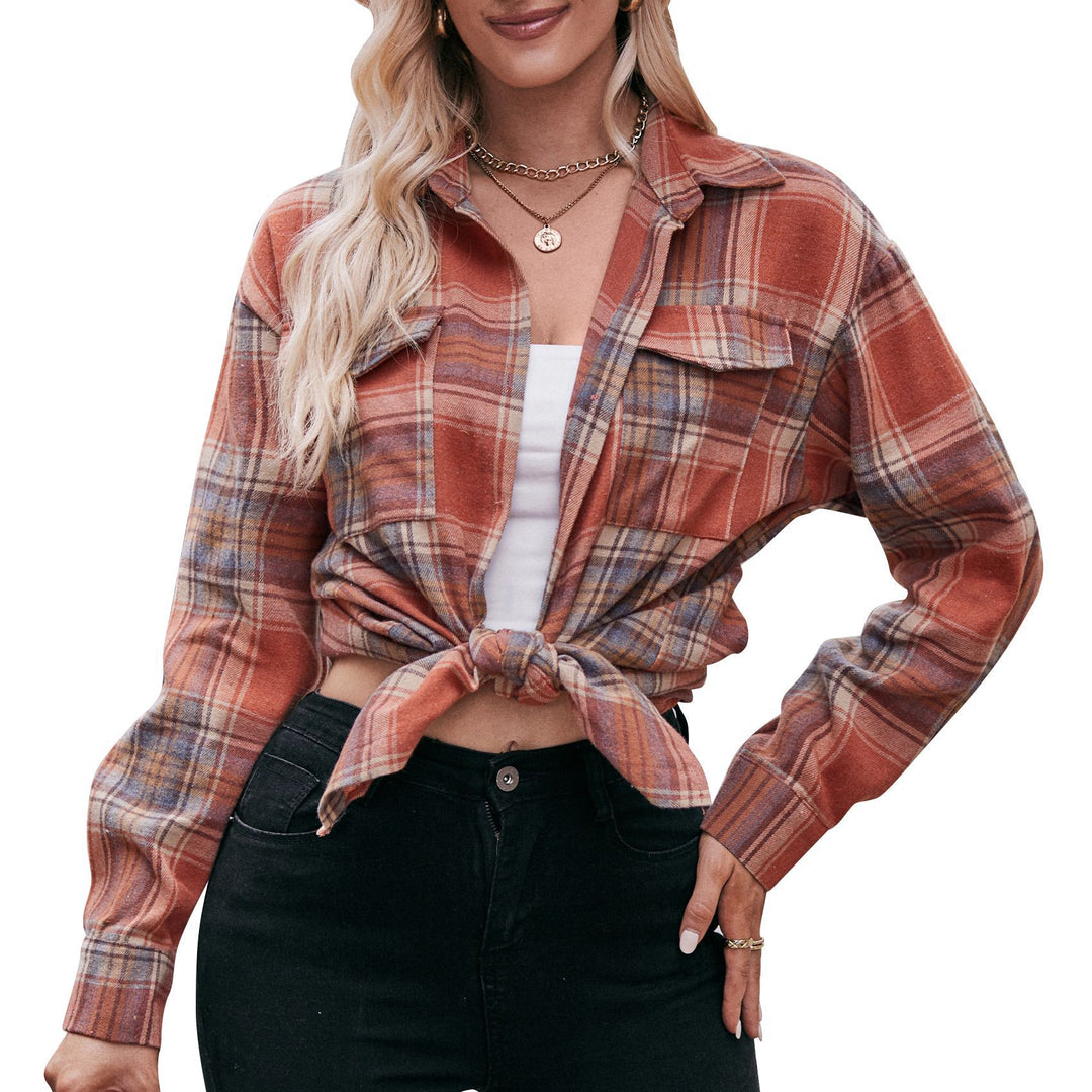 Checked Stripe Shirt Open Lightweight N5Z345