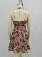 Load image into Gallery viewer, Tube Top Ruffle Hem Mini Dress Women N6D104