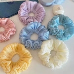 Load image into Gallery viewer, Gentle Ruched Bloom Scrunchie Women N6D007