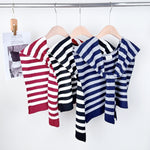Load image into Gallery viewer, Striped Knit Shawl Scarf Wrap Women N6E175