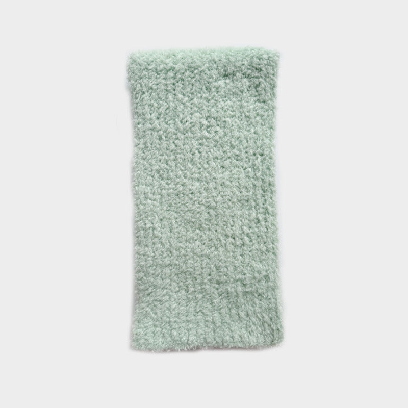 25% Wool Blend Fluffy Knit Scarf Women S5P677