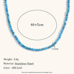Load image into Gallery viewer, Natural Mineral Pendant Necklace Steel Gold Plated S5P233