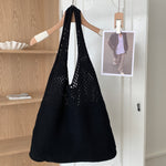 Load image into Gallery viewer, Retro Knit Large Capacity Tote Bag Women N6C057