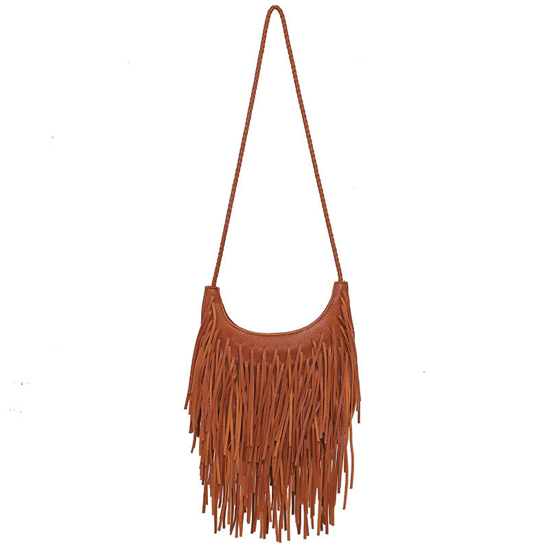 Handmade Fringe Crossbody Bag Women N6C223