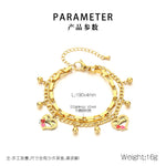 Load image into Gallery viewer, Layered Openwork Heart Bracelets Stainless Steel Women N6D524