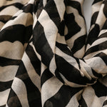 Load image into Gallery viewer, Zebra Print Fringe Scarf Shawl Women Vacation N6H254