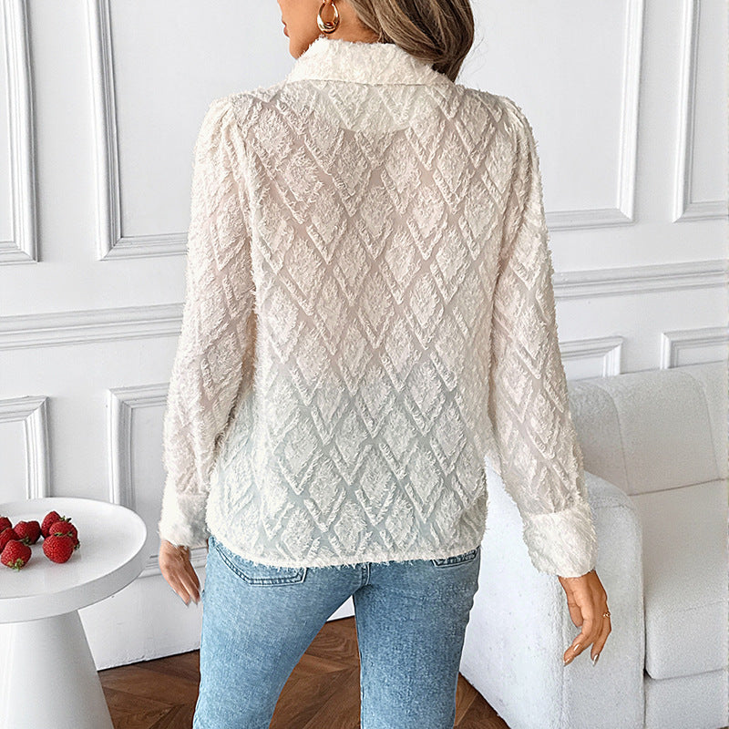 Elegant Shirt Lightweight Apricot N5A020