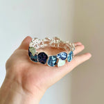 Load image into Gallery viewer, Enamel Square Geometric Stretch Bangle Women N6C218