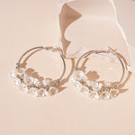 Load image into Gallery viewer, Acrylic Floral Hoops Iron Geometric Circular S5P159
