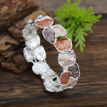 Load image into Gallery viewer, Enamel Square Geometric Stretch Bangle Women N6C218